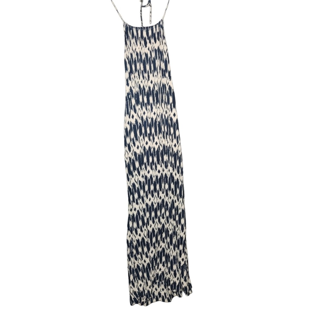 J. Crew Blue and White Halter Style Maxi Sundress Size XS